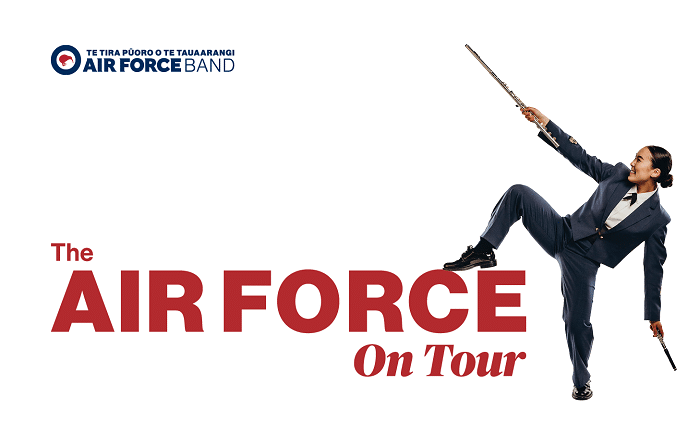 The air force on tour logo.
